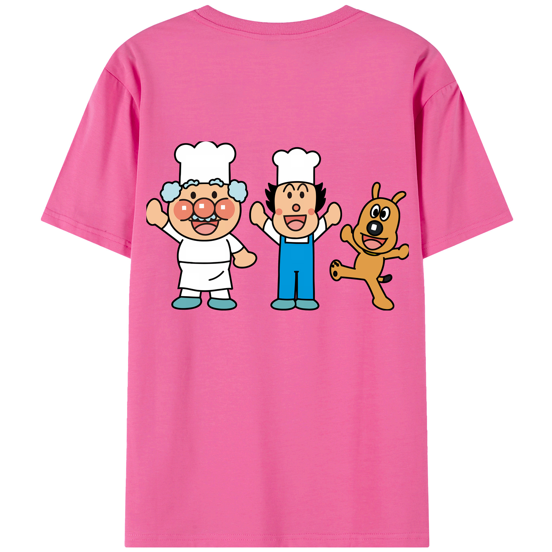 （画像用） アンパンマン Anpanman レディース半袖Tシャツ(バックプリント)